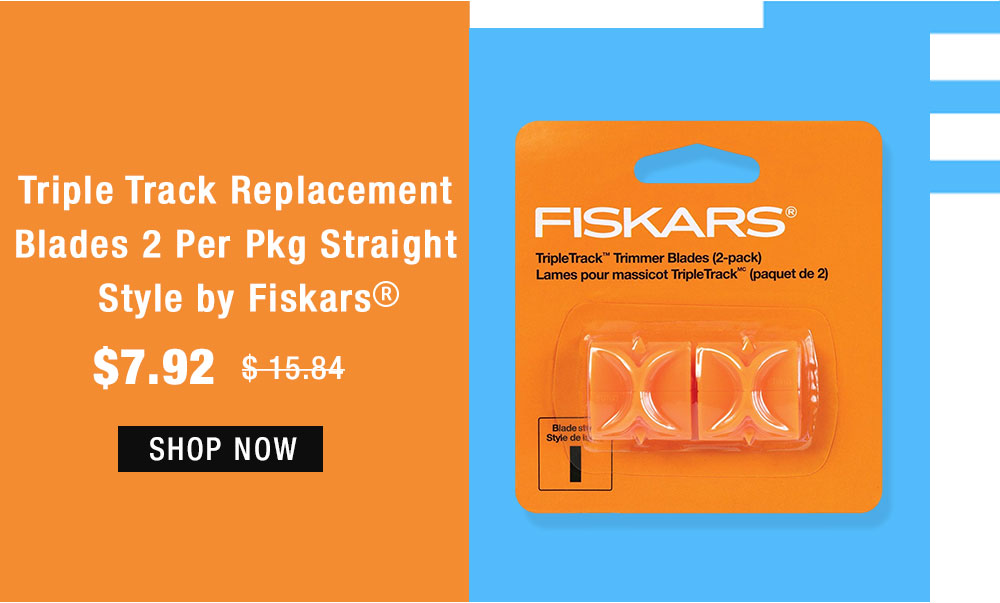 Fiskars Triple Track Replacement Blades 2 Per Pkg Straight Style